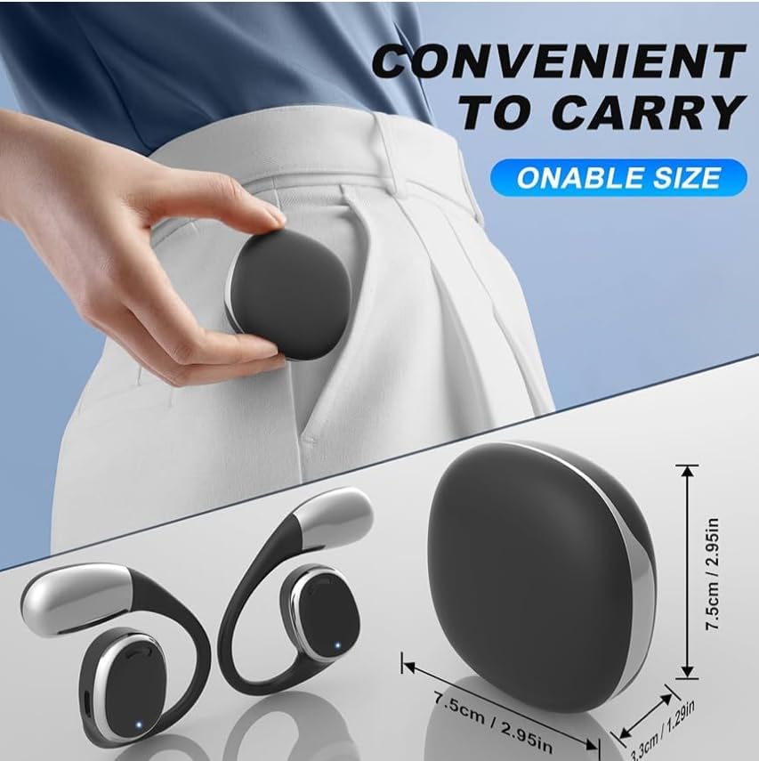 Revolutionary AI Translation Earbuds for Instant Multilingual Conversations – Effortless 3-in-1 Bluetooth Device for Travel, Business, and Education, Waterproof Design with Comfort Fit, Compatible with i OS & Android for Enhanced Listening and Learning Experience in 144 Accents and Languages