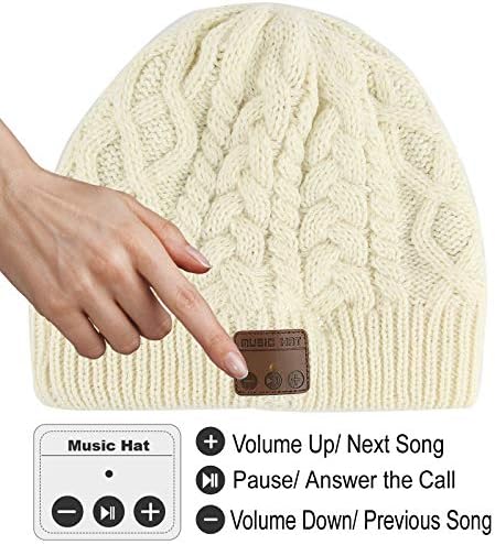 Stay Warm and Tune In: Bluetooth V5.0 Music Beanie for Hands-Free Winter Adventures, Cozy Comfort, and Stylish Outdoor Listening – Perfect Unisex Cap for Active Lifestyles