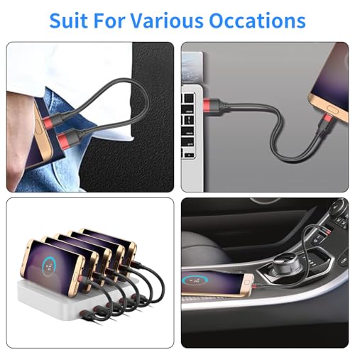 Efficient 10-Pack Short Micro USB Cables – 1 ft Durable Android Charging Cords for Streamlined Connectivity with Samsung Galaxy, LG, Kindle Fire, and More – Fast Data Transfer for Clutter-Free Charging Stations