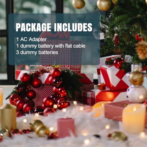 Lenink AC Power Supply Adapter for 4 AA Batteries – Reliable Continuous Power Source for LED Lights and Decorative Displays, Eco-Friendly and Durable Solution for Battery-Operated Devices – Ultimate Convenience and Sustainability in Black