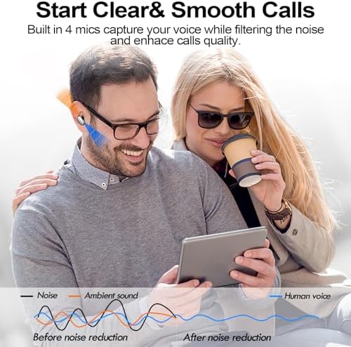 Experience Unmatched Audio with Kurdene Wireless Earbuds: Bluetooth 5.3 In-Ear Headphones in Elegant Pink – Perfectly Crafted for Active Lifestyles with Rich Deep Bass and Crystal-Clear Call Clarity. Lightweight and Sweat-Resistant, These Earbuds Provide Ultimate Comfort for Your Workouts and Daily Commutes. Elevate Your Listening Journey with Advanced Noise-Cancelling Technology and Built-In Mics for Effortless Conversations on the Move. Enjoy Seamless Connectivity and Stylish Design, Making Them the Ideal Companion for Music Lovers, Podcasters, and Anyone Seeking Exceptional Sound Quality. Durable and Easy to Clean, the Kurdene Earbuds Blend Comfort, Functionality, and Chic Aesthetics for Everyday Use.