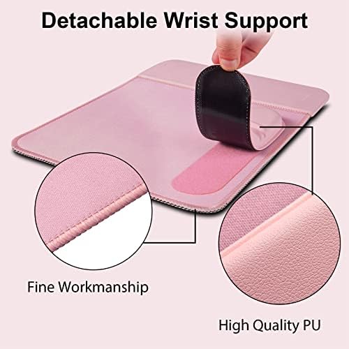 Transform Your Desk with the 15 W Ergonomic Wireless Charging Mouse Pad – Fast Qi Charging for i Phone 11-16 & Samsung Devices – Stylish Black With Detachable Wrist Support for Ultimate Comfort and Productivity