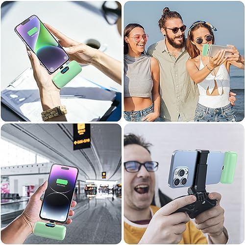 Compact Pink Portable Charger for i Phone – 5000 m Ah PD Fast Charging Power Bank, Lightweight Mini Battery Pack Compatible with i Phone 14/14 Pro Max/13/13 Pro/12 Pro/11/XS/XR/X/8/7/6 – Stylish and Versatile Backup Solution for On-the-Go Power