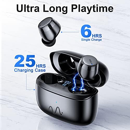 KITONE GUSGU True Wireless Earbuds – Premium Sound with IPX7 Waterproof Protection, Seamless Bluetooth Connectivity for All Devices, Built-in Microphone for Hands-Free Calls, Lightweight Ergonomic Design for All-Day Comfort and Long Battery Life