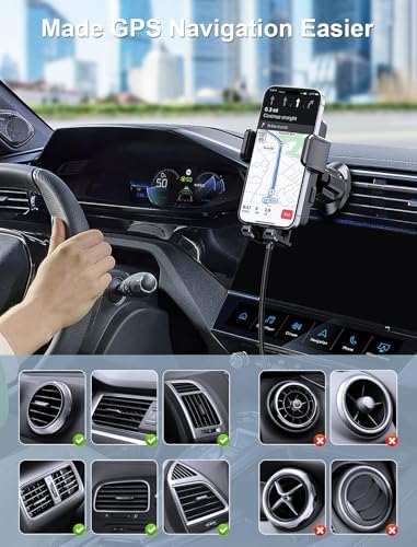 MOKPR Wireless Car Charger – 15 W/10 W/7.5 W Auto-Clamping Cup Holder Phone Mount for i Phone & Samsung – Fast Charging Car Mount with Enhanced Compatibility for Seamless Navigation & Calls – Durable, Convenient, and Safe Charging Solution for Busy Lifestyles