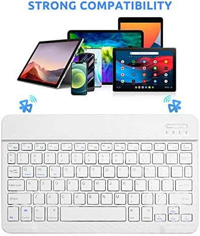 Elevate Your Typing Experience with the Amazon Fire HD 10 Bluetooth Wireless Keyboard – Ultra-Slim, Portable Design with Long-Lasting Rechargeable Battery for Enhanced Compatibility and Effortless Productivity on the Go