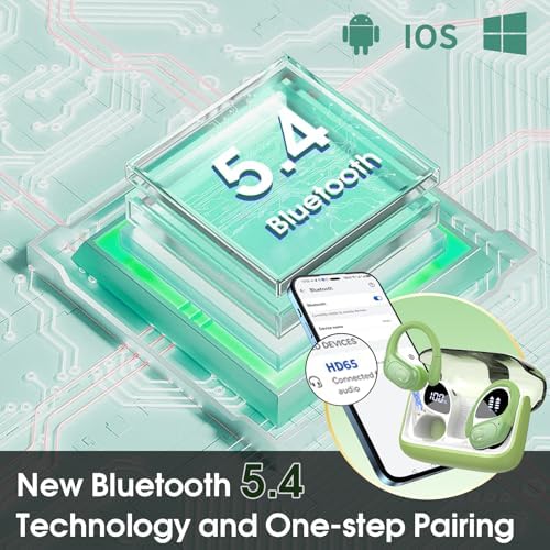 Ultimate Bluetooth 5.4 Wireless Earbuds with 75-Hour Playtime – Ergonomic Deep Bass Sport Headphones with IPX7 Waterproof Rating for Active Lifestyles, Advanced ENC Noise Cancelling Mic for Superior Call Clarity – Ideal for Fitness and Outdoor Activities