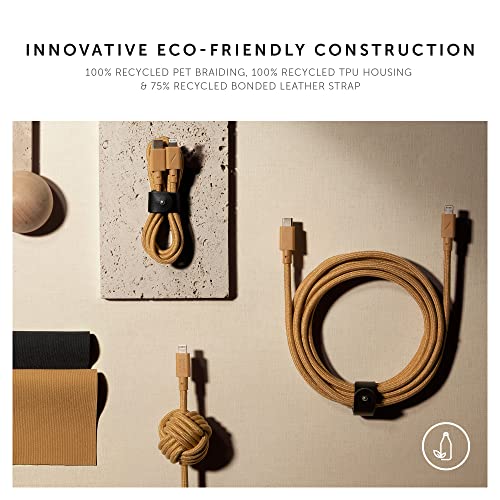 Revamp Your Charging Routine with Native Union 10 ft USB-C to Lightning Belt Cable – Ultra-Durable MFi Certified Cable for i Phone 14 Series & All Lightning Devices – Fast Charging & Data Transfer in Stylish Cosmos Finish for Enhanced Mobility and Performance