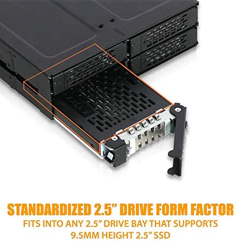 Transform Your Storage with ICY DOCK EZConvert MB703 M2 P-B | Tool-Free M.2 SATA SSD to 2.5-Inch SATA III Adapter for Enhanced Compatibility and Speed | Effortless Hot-Swap Accessory for Seamless Data Integration and Superior Performance | Durable Aluminum Design with Optimal Heat Dissipation for Maximum Reliability in Laptops and Desktops | Upgrade Your Data Transfer Experience Up to 6 Gbps with This Compact and Lightweight SSD Enclosure