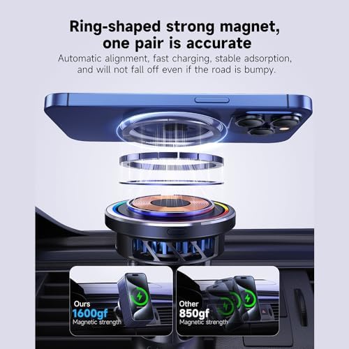 Revolutionary Qi2 Magnetic Wireless Charging Stand for Apple i Phone 15/16 Pro Max – Fast Charging with Semiconductor Cooling Technology for Optimal Device Safety and Performance
