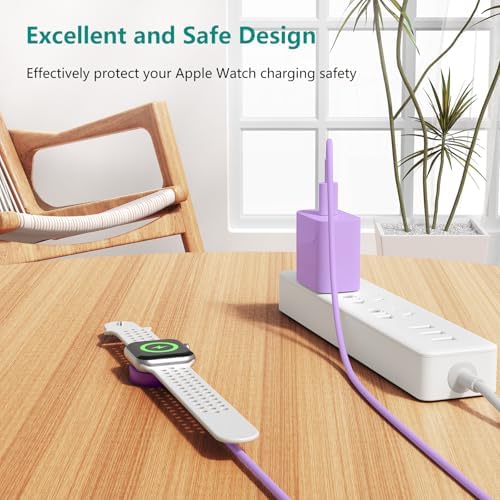 Revolutionary 2-in-1 Magnetic USB-C Charger for Apple Watch & i Phone – 3 ft Fast Charging Cable for Series Ultra/9/8/7/6/SE/SE2/5 & i Phone 14/13/12/11 Pro/Pro Max – Ultimate Convenience, Enhanced Compatibility, and Robust Durability for Modern Tech Users