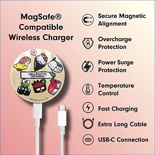 Sonix x Sanrio Hello Kitty & Care Bears Magnetic Mag Safe Charger for i Phone 12-16 Series | 6.5 ft USB-C Fast Wireless Charging Cable | Stylish, Playful, and Efficient Power Solution for Your Device