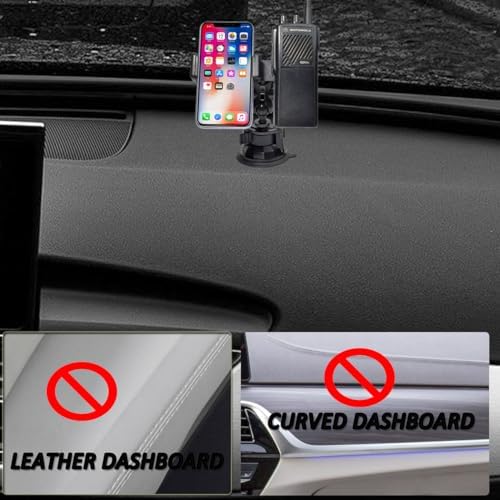 HYS Premium Car Suction Cup Mount: Multi-Compatible Holder for Two-Way Radios and Smartphones – Ideal for Dashboard and Windshield Installation with Secure Grip, Adjustable Viewing Angles, and Quick-Release Mechanism for Enhanced Hands-Free Safety During Travel