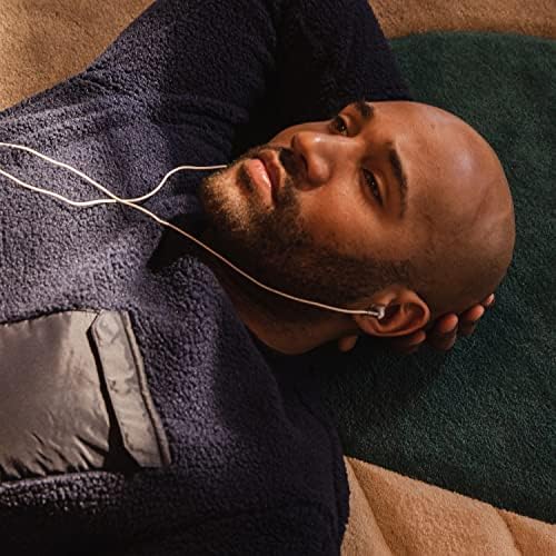 Panasonic Ergo Fit Wired Earbuds with Microphone – Superior Sound Quality with Ergonomic Comfort, Universal 3.5 mm Jack Earphones for Phones and Laptops in Stylish Metallic Purple – Custom-Fit Earpieces (S/M/L) for Optimal Audio Experience and Hands-Free Calls – RP-TCM125-VA