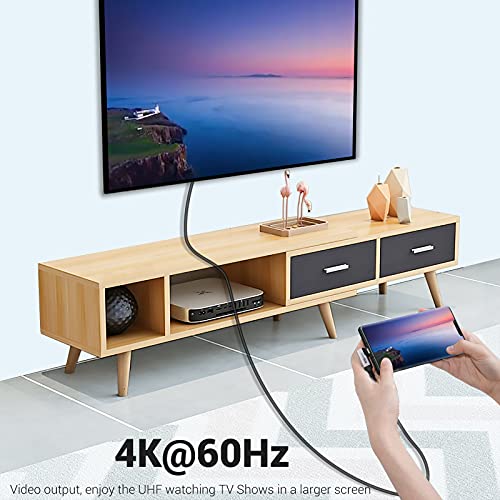 Right Angle Short USB 4 Cable Duo [1.5 FT] – 240 W Fast Charging & 40 Gbps Data Transfer with 8 K Video Support for i Phone 16, Mac Book & Galaxy S23 – Ideal for Compact Spaces and Enhanced Connectivity