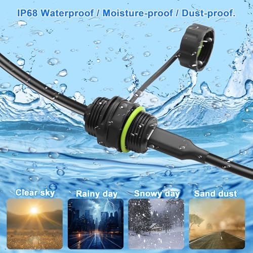 Rugged IP68 Waterproof USB 3.1 Type-C Panel Extension Cable – High-Speed Male to Female Outdoor Connector for Reliable Data Transfer and Charging in Extreme Conditions – Ideal for Vehicles and Workstations