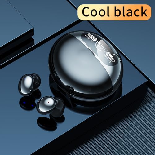 IHAO Bluetooth 5.3 Clip-On Sport Earbud Headphones – 80-Hour Playtime, Noise-Cancelling Hi-Fi Sound, IPX4 Waterproof, Secure Fit for Active Lifestyles, Perfect for Workouts and Leisure, Enhanced Connection Speed, Painless Wear – Black