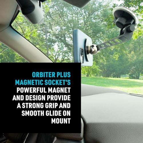 Transform Your Driving Experience with the Nite Ize Steelie Windshield Mount – Superior Magnetic Phone Holder for Effortless Access to GPS and Calls – Premium Compatibility with Mag Safe and Most Smartphones – Quick Squeeze Design for Instant Attachment – 360-Degree Rotation for Optimal Viewing – Durable and Easy to Install Car Accessory for Enhanced Safety and Convenience