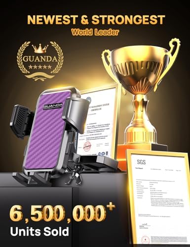 Universal CD Slot Car Phone Mount by GUANDA TECHNOLOGIES – Premium Adjustable Anti-Slip Holder for i Phone & Android Devices with Versatile Air Vent Clip for Safe Navigation and Enhanced Accessibility