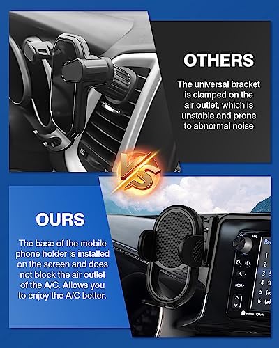 Autorder Custom Fit Car Phone Holder for 2020-2022 Toyota Highlander Limited/Platinum – Hands-Free 360-Degree Rotation Mount for 12.3″ Screens – Durable Smartphone Cradle with Easy Installation and Enhanced Compatibility for Safe Driving Experience