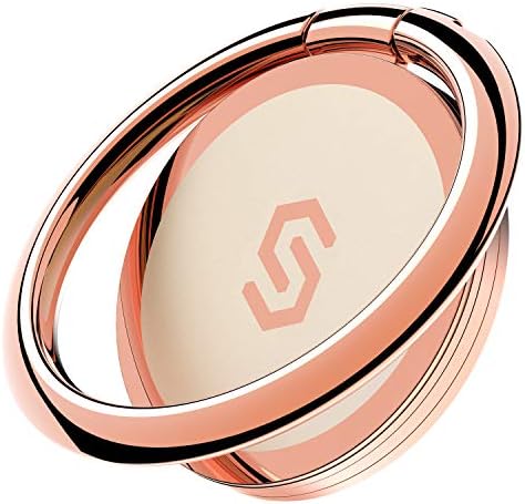 Sparkling 360° Rotation Phone Ring Holder – Bling Bling Finger Kickstand for Enhanced Grip and Stability – Premium Zinc Alloy Design for i Phone, Samsung, Pixel & All Smartphones – Secure Adhesive, Versatile Stand, and Magnetic Car Mount Compatible – Glitter Silver Finish for a Touch of Elegance
