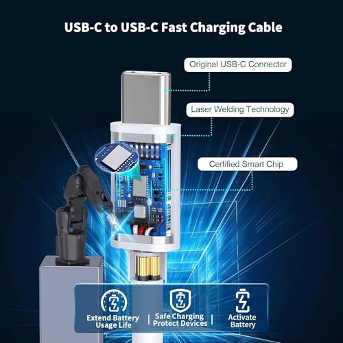 Efficient 30 W USB-C Fast Charging Duo for i Phone 16/15 – MFi Certified Wall Charger Bundle with 10 FT Sync Cable for Pro, Pro Max & Plus Models – Superior Charging Performance & Versatility for All Apple Devices