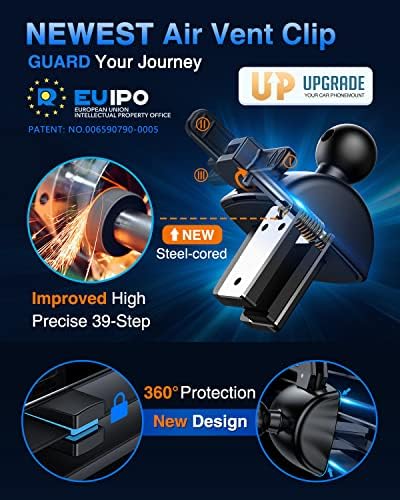 VANMASS Pro Universal Car Phone Mount with 2025 Super Suction Cup – Ultimate Cell Phone Holder for Safe Driving, Compatible with i Phone 16 Pro Max, 15, 14, 13 & Samsung Android Devices – Easy Installation, 360-Degree Rotation, and Enhanced Stability for Windshield, Dashboard, and Vent Use