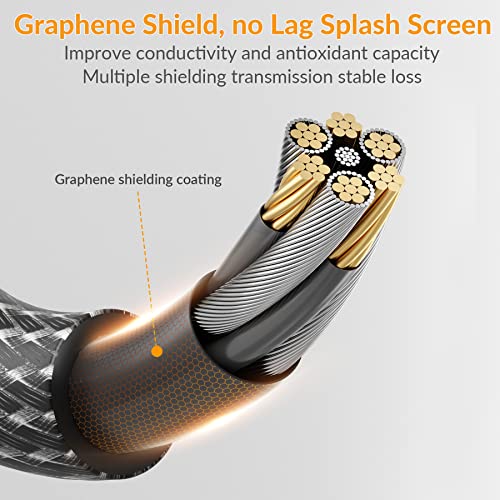 Experience Unmatched Speed and Versatility with i Dsonix Thunderbolt 4 Cable – 1.65 Ft Thick Braided USB-IF Certified Cable for 40 Gbps Data Transfer, 8 K@60 Hz Video Output, and 100 W Fast Charging for Mac Book, i Pad, and More – Optimal Performance for Multi-Device Connectivity and Enhanced Reliability