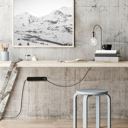 Globe Electric Designer Series 3-Outlet Power Strip in Chic Rose Finish – Stylish Surge Protector with Enhanced Compatibility and Fast Charging for Modern Homes and Offices