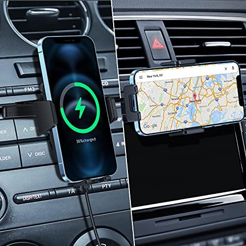 Advanced Wireless Car Charger with CD Slot Mount – 15 W Qi Fast Charging & Smart Auto-Clamping for i Phone and Samsung Devices – Effortless Installation and Enhanced Device Stability for Safer Driving Experience
