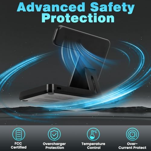 Ultimate 3-in-1 Magnetic Charging Station: Fast Charging Dock for i Phone 12-16, Apple Watch & Air Pods Pro – Foldable Design for On-the-Go Convenience and Enhanced Compatibility (White)