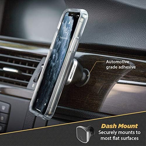 Scosche Magic Mount Select Dual Pack – Premium Magnetic Car Phone Holder for i Phone & Android – Secure 360° Adjustable Mount for Hands-Free Driving – Ideal for Dash & Window Use – Durable Design for Enhanced Compatibility & Safety
