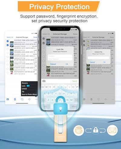 256 GB High-Speed USB Flash Drive for Phones & Tablets – Ultimate Photo & Video Storage Solution with Enhanced Compatibility & Plug-and-Play Convenience (Sleek Black Design)