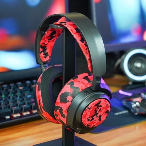 Revamp Your Sound with Wicked Cushions Red Speaker Plates for Arctis Nova Headsets | Ultimate Compatibility for Pro Wireless, Pro Wired, Nova 7, 7 X, and 7 P Models | Enhance Style and Audio Quality Seamlessly | Experience Unmatched Comfort and Effortless Installation | Upgrade to Superior Performance Today