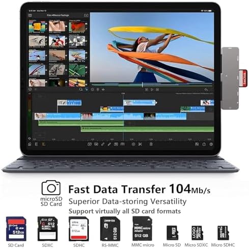 Ultimate 7-in-1 i Pad Pro & Air Adapter – Unleash 4 K HDMI, USB 3.0, and 3.5 mm Audio Jack for Seamless Connectivity – Power Up with USB-C PD Charging and Effortless SD/Micro SD Access – Transform Your i Pad Experience with Enhanced Functionality and Speed