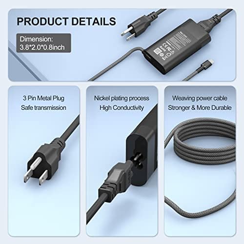 Premium 65 W USB-C Charger for HP Elitebook, ZBook Firefly, Spectre, and Envy Laptops – High-Speed Power Delivery for HP 14″ & 15.6″ Models, Ideal for Mobile Workstations – Enhanced Compatibility & Fast Charging Efficiency – 12-Month Warranty Included