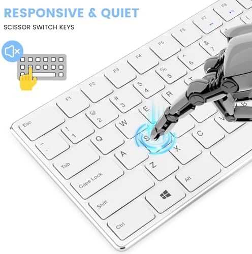 K01 R 2.4 G Wireless Keyboard – Ultra-Slim Compact Design with Numeric Keypad for Effortless Typing on Windows PCs & Laptops, Long-Lasting Battery Life, Whisper-Quiet Keys for Enhanced Productivity, Perfect for Home & Office Use