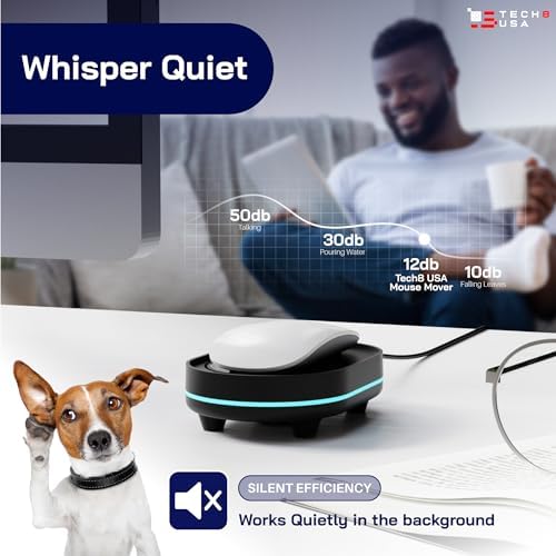 Revolutionize Your Workflow with the TECH8 USA Mouse Mover – Undetectable Jiggler for Laptops & PCs, Plug-and-Play Convenience, Random Movement Patterns, Patented Technology, Fun 3 D Hologram Alien Design, Enhanced Compatibility for Seamless Productivity, Perfect Work from Home Accessory