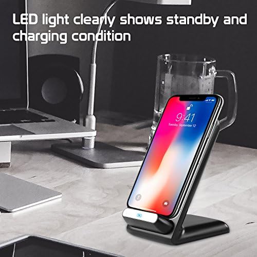 Ultra-Slim Wireless Charging Stand with Fast Charging Capability – Cellet’s Stylish Qi-Compatible Phone Holder for Seamless Home and Office Use, Effortlessly Portable Design for Convenient Charging and Hands-Free Viewing