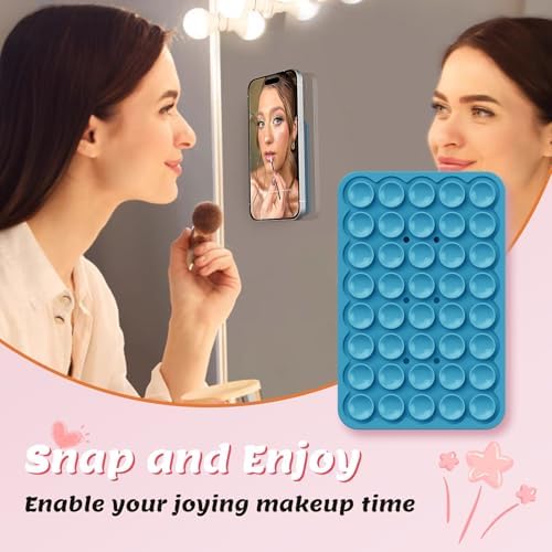 Transform Your Content Creation with the Ultimate Magnetic Phone Mount for Mag Safe Cases – Versatile Silicone Holder for i Phone & Android, Perfect for Selfies, Vlogging, and Shower Streaming – Trendy Light Blue Accessory for Tik Tok Creators and Influencers Seeking Effortless Hands-Free Use