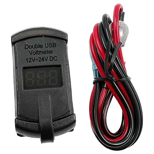 KIRO&SEEU 4.2 A Dual USB Fast Charge Socket – Waterproof Rocker Switch USB Charger for Cars, Boats, Trucks & RVs – Ultimate Charging Solution with Enhanced Compatibility for All Weather Conditions