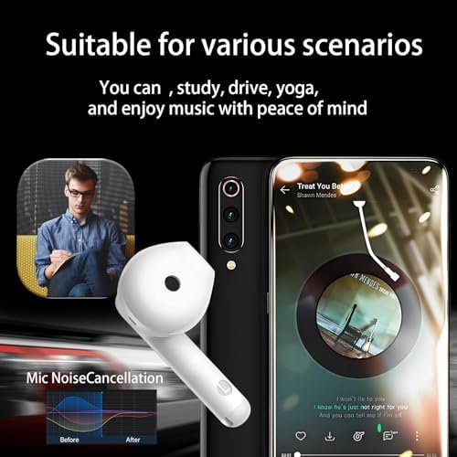 Revolutionary Bluetooth 5.3 Wireless Earbuds with Dynamic Hi-Fi Bass & Enhanced Noise Isolation – 40-Hour Battery Life & IPX7 Waterproof Rating for Rugged Use – Perfect for Audiophiles and Professionals Seeking Comfort and Crystal-Clear Communication