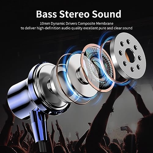 COOYA USB C Headphones – Premium Wired Earbuds with Enhanced Bass Stereo Sound & Noise-Canceling Technology for i Phone 16 Plus, Samsung S25 Ultra, Pixel 9, and More – Magnetic Design for Easy Storage, Ergonomic Comfort, and Crystal-Clear Calls – Perfect for Music, Gaming, and Professional Use