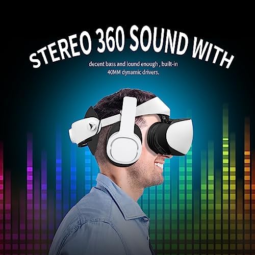 Transform Your Virtual Reality Sessions with PH2 Stereo Headphones for PS VR 2 – Innovative Clip-On Design for Instant Attachment, Luxurious Comfort with Over-Ear Earmuffs, and Immersive 360° Sound Quality – Sleek White Aesthetic with Integrated Cable Management for Effortless Organization – Perfectly Engineered for Unmatched Gaming Performance and Enhanced Immersion