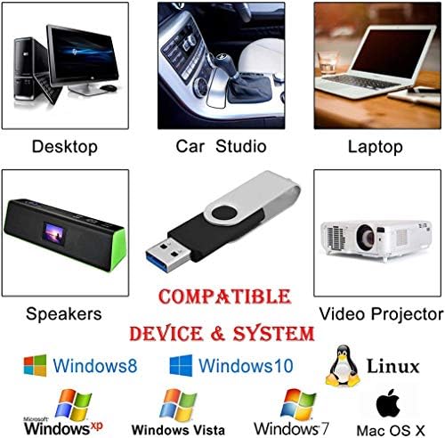 KOOTION 10 Pack USB 3.0 32 GB Flash Drive – Ultimate High-Speed Portable Memory Stick for Effortless File Storage and Transfer, Sleek Black Design for Professionals and Students