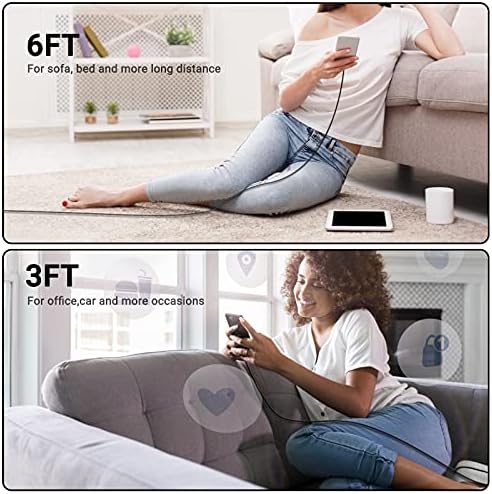 Premium 6 FT Black i Phone Charger Cord 3-Pack – MFi Certified Lightning to USB-A Fast Charging Cable for i Phone 14/13/12/Pro/Max/SE/8/7/6/i Pad/Air Pods – Enhanced Durability and Rapid Data Syncing for Everyday Use