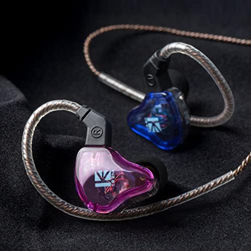 Experience Unmatched Audio Clarity with KBEAR KS2 Hybrid In-Ear Monitor Headphones – 1 BA & 1 DD Drivers for Superior Sound Quality, Noise-Cancelling Technology, and Detachable Cable Design – Perfect for Gaming, Running, and Audiophile Listening in Sleek Black Finish