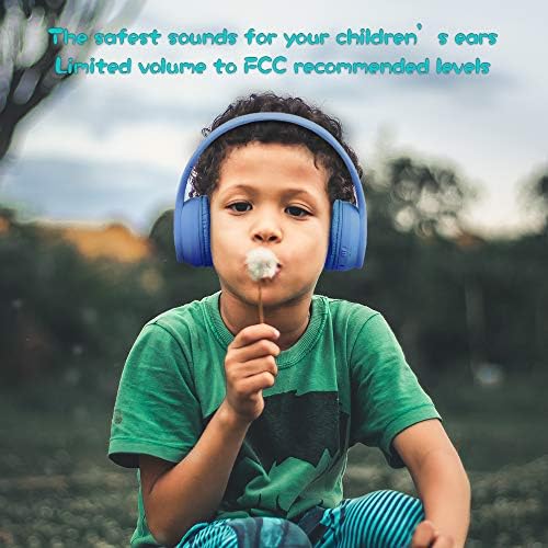 Vibrant Purple Bluetooth Headphones for Kids – Ultimate 60-Hour Playtime, Safe Volume Limiting, Foldable Over-Ear Design, Microphone & AUX Input – Perfect Wireless Headset for School, Home, and Travel Fun