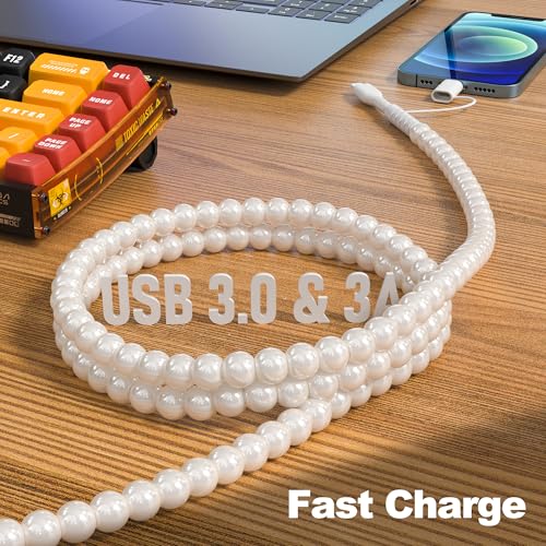 Revolutionize Your Charging Routine with the 3.3 FT USB to USB-C 2-in-1 Multi Charging Cable – MFi Certified, 66 W Fast Charger Compatible with i Phone 16-11 & Samsung Galaxy S25-S23 – Durable Beaded Design for Enhanced Style & Performance