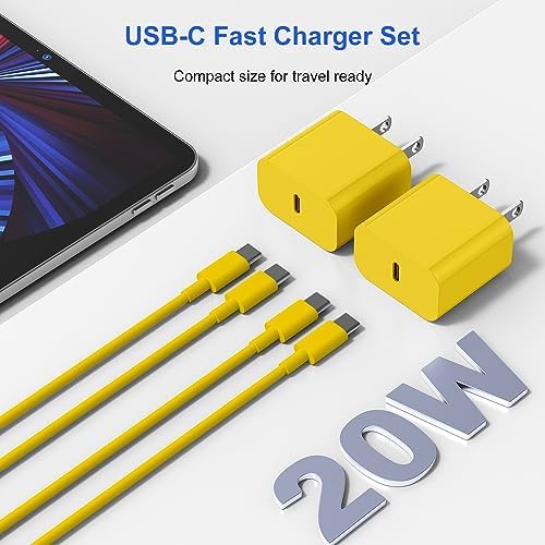 Ultimate USB C Charger for i Phone 16 & 15 – Fast Charging with 10 FT Long USB C to C Cable – Ideal for i Pad Pro 12.9/11 & i Pad Air 5 th – Reliable Power Block for Home & Travel – Enhanced Speed & Compatibility
